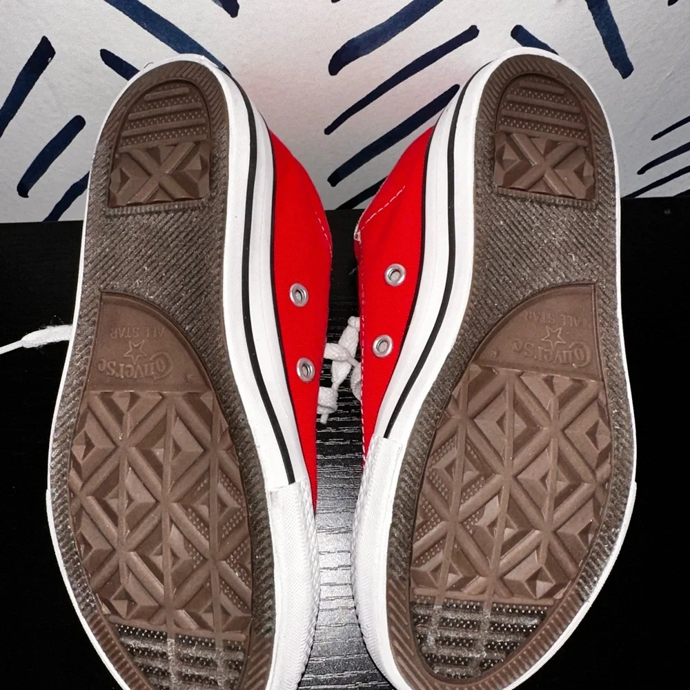 Converse Red and White Kids Sneakers